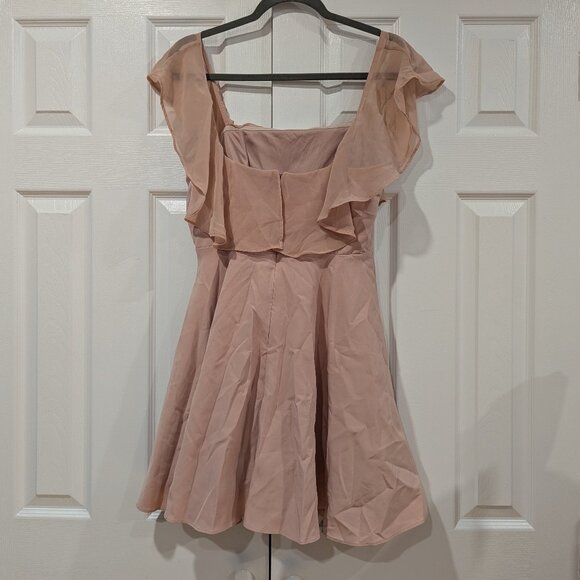 Lulu's Pink mini flirty dress size large - Picture 2 of 2